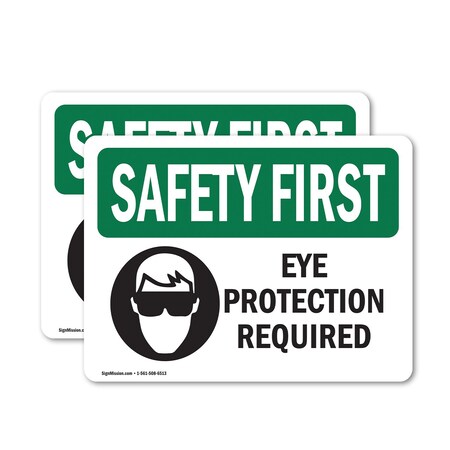 Signmission 7 in Height, 10 in Width, Vinyl Decal, Rectangle OS-2PACK-SF-D-710-L-10603